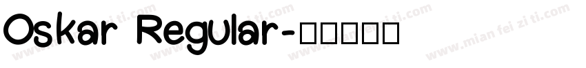 Oskar Regular字体转换